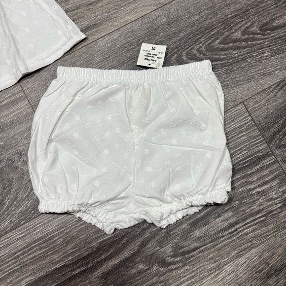 First Impressions Girls 2-Pc.White Embroidered Eyelet Top & Shorts Set 2T 267 - Picture 3 of 10
